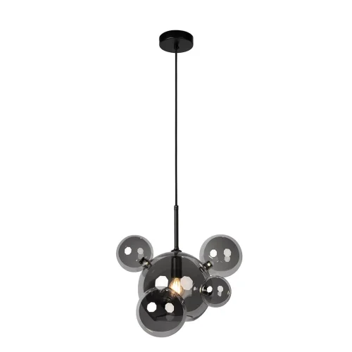 Светильник подвесной Bolle 2029-P6 mini LOFT IT чёрный 1 лампа, основание чёрное в стиле современный молекула шар фото 3
