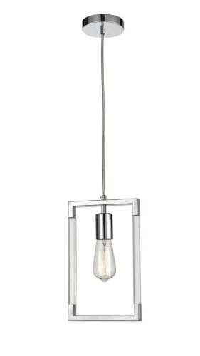 Светильник подвесной Palermo VL5023P12 Vele Luce хром без плафона на 1 лампу, основание хром в стиле современный фото 3