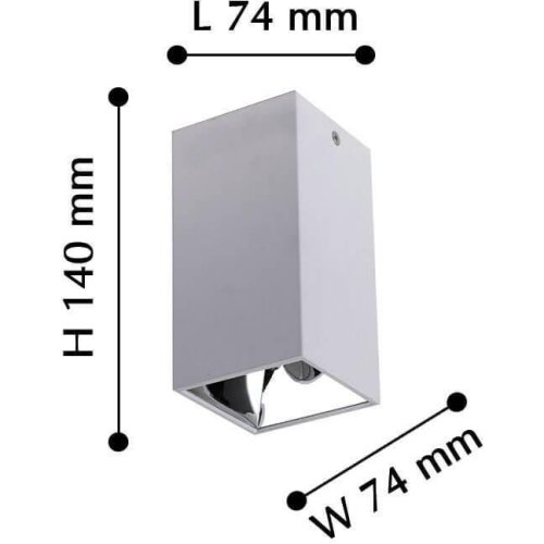 Светильник накладной LED Tetrahedron 2401-1U Favourite белый 1 лампа, основание белое в стиле современный квадратный фото 3