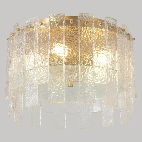 Светильник потолочный RICARDO PL5 BRASS Crystal Lux латунь на 5 ламп, основание латунь в стиле американский фото 3 Светильник потолочный RICARDO PL5 BRASS Crystal Lux латунь на 5 ламп, основание латунь в стиле американский фото 3