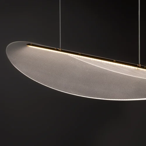 Светильник подвесной LED Cloud FR5441PL-L40G Freya прозрачный на 2 лампы, основание золотое в стиле современный хай-тек фото 7
