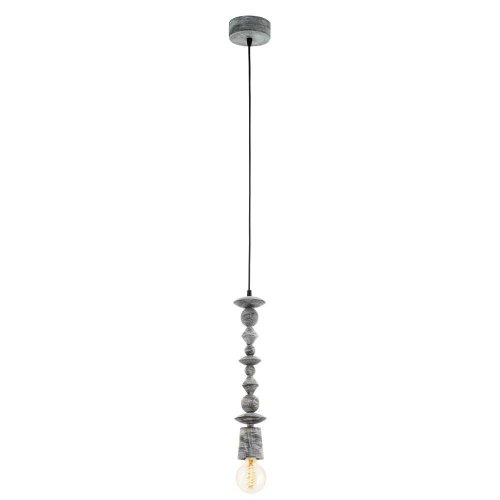 Светильник подвесной Avoltri 49372 Eglo без плафона 1 лампа, основание чёрное патина в стиле кантри 