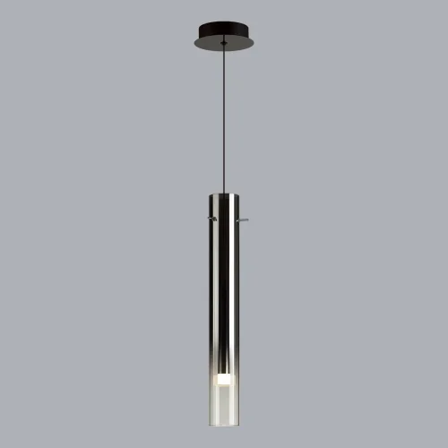 Светильник подвесной LED Shiny 5061/5L Odeon Light чёрный 1 лампа, основание чёрное в стиле современный трубочки фото 4