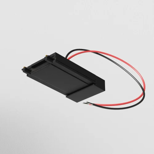 Ввод питания накладной чёрный Magnetic track system Radity TRA084B-11B Maytoni чёрный в стиле для светильников серии Magnetic track system Radity подвесной накладной radity радиусная магнитная магнитный фото 5