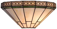 Бра Тиффани 857-801-01 Velante бежевый коричневый 1 лампа, основание хром в стиле тиффани орнамент
