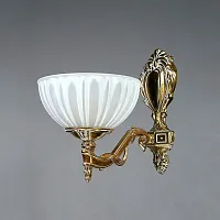 Бра  NAVARRA 02228/1 WP AMBIENTE by BRIZZI белый 1 лампа, основание бронзовое в стиле классика 