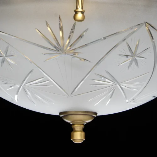 Люстра подвесная Афродита 317011708 MW-Light белая на 5 ламп, основание латунь в стиле классический  фото 12