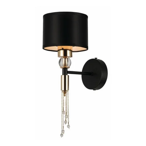Бра Ringed 2847-1W F-promo чёрный на 1 лампа, основание чёрное в стиле классический 