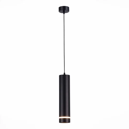 Светильник подвесной LED ST115.433.12 ST-Luce чёрный 1 лампа, основание чёрное в стиле современный хай-тек трубочки
