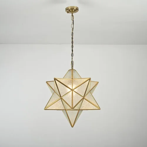 Светильник подвесной Effervescent 228945-22 ImperiumLoft прозрачный 1 лампа, основание золотое в стиле восточный винтаж  фото 4
