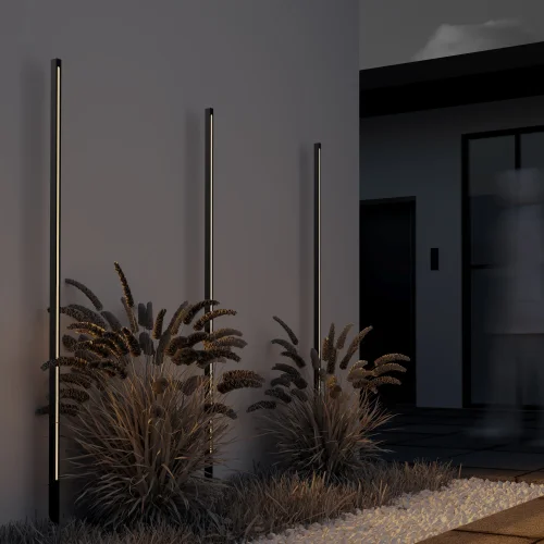 Ландшафтный светильник LED Pole O440FL-L24GF3K Maytoni уличный IP65 графит на 1 лампу, плафон графит в стиле современный LED фото 13