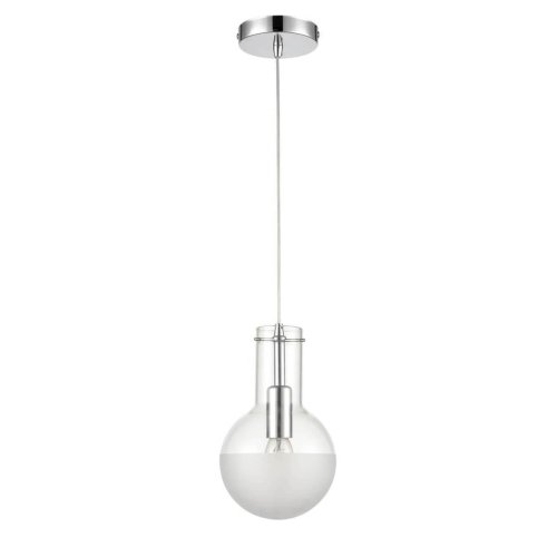 Светильник подвесной Cesare VL1913P01 Vele Luce белый 1 лампа, основание хром в стиле современный шар фото 2