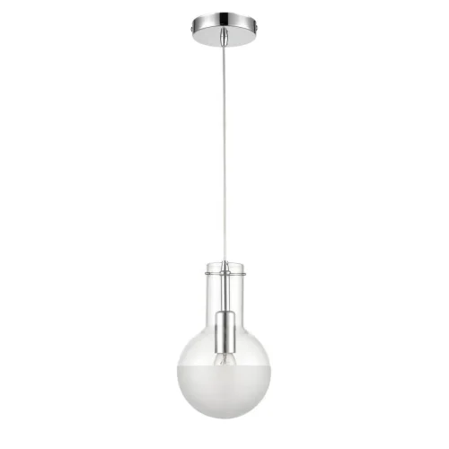 Светильник подвесной Cesare VL1913P01 Vele Luce белый на 1 лампу, основание хром в стиле современный шар фото 2