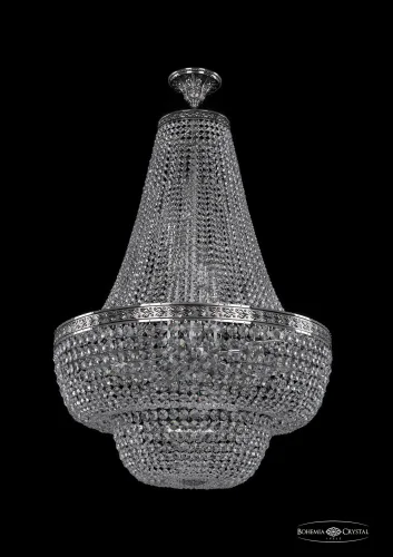 Люстра потолочная хрустальная 19101/H2/70IV NB Bohemia Ivele Crystal прозрачная на 22 лампы, основание никель в стиле классический sp