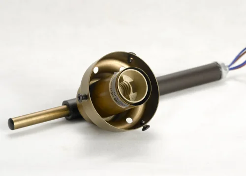 Бра Oahe GRLSP-8143 Lussole янтарный на 1 лампа, основание коричневое в стиле классика  фото 2