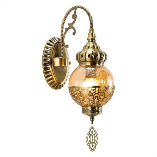 Бра Каир CL419313 Citilux янтарный на 1 лампа, основание бронзовое в стиле восточный 