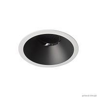 Светильник точечный LED Comb 10330/D White Black LOFT IT чёрный 1 лампа, основание белое в стиле современный хай-тек круглый