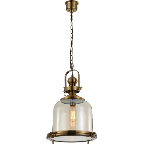Светильник подвесной лофт Vintage 4972 Mantra прозрачный 1 лампа, основание бронзовое в стиле лофт  фото 2