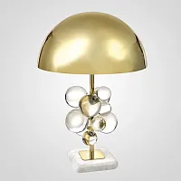 Настольная лампа Globo Table Lamp II 143987-22 ImperiumLoft золотая 1 лампа, основание золотое мрамор металл в стиле современный 