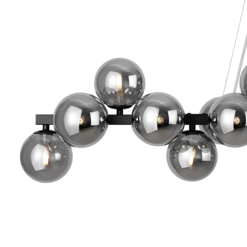 Светильник подвесной Dallas MOD547PL-25B Maytoni серый чёрный 25 ламп, основание чёрное в стиле современный шар фото 2