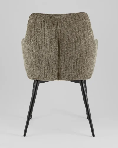Стул обеденный Lynet, серо-зеленый УТ000039282 Stool Group, зелёный/рогожка, ножки/металл/чёрный, размеры - ***** фото 4