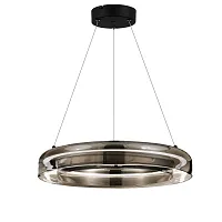 Светильник подвесной LED Foray SL6019.333.01 ST-Luce серый чёрный 1 лампа, основание латунь в стиле современный 
