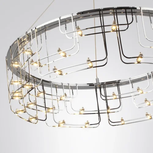 Светильник подвесной LED Zaha 7059/44L Odeon Light хром на 1 лампу, основание хром в стиле хай-тек фото 5