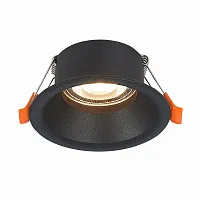 Светильник точечный Nobarra ST201.408.01 ST-Luce чёрный 1 лампа, основание чёрное в стиле современный хай-тек 