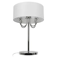Настольная лампа Balance 10416T CR LOFT IT белая на 4 лампы, основание хром металл в стиле современный кантри 