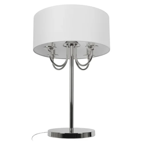 Настольная лампа Balance 10416T CR LOFT IT белая на 4 лампы, основание хром металл в стиле современный кантри 