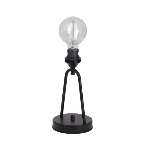 Настольная лампа V4370-1/1L Vitaluce без плафона 1 лампа, основание чёрное металл в стиле лофт 