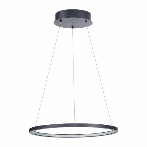 Светильник подвесной LED St603 In ST603.443.22 ST-Luce чёрный 1 лампа, основание чёрное в стиле хай-тек кольца фото 2