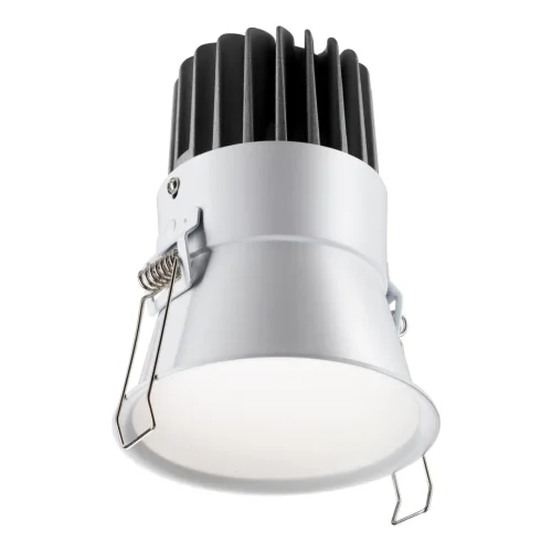 Светильник точечный LED с переключателем цветовой температуры Lang 358910 Novotech белый на 1 лампу, основание белое в стиле современный хай-тек фото 4