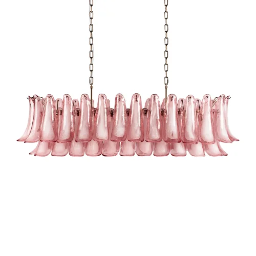 Люстра подвесная Лилу / Lilou 10600/1200R Pink LOFT IT розовая на 18 ламп, основание бронзовое в стиле фото 4 Люстра подвесная Лилу / Lilou 10600/1200R Pink LOFT IT розовая на 18 ламп, основание бронзовое в стиле фото 4