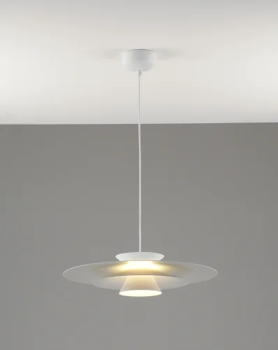 Светильник подвесной LED Chester V11110-PL Moderli белый на 1 лампу, основание белое в стиле современный фото 5 Светильник подвесной LED Chester V11110-PL Moderli белый на 1 лампу, основание белое в стиле современный фото 5