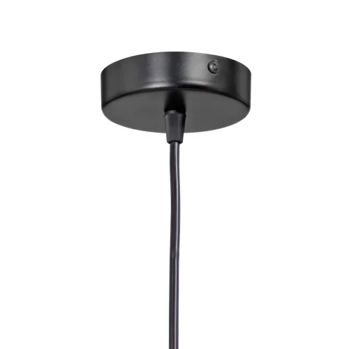 Светильник подвесной V4531-1/1S Vitaluce янтарный 1 лампа, основание чёрное в стиле лофт  фото 4