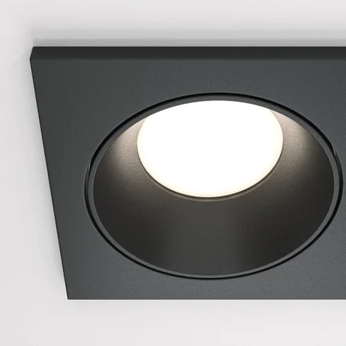Светильник точечный Zoom DL033-2-02B Maytoni чёрный 2 лампы, основание чёрное в стиле хай-тек современный  фото 3