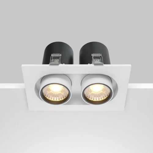 Светильник точечный LED Hidden DL045-02-10W3K-W Maytoni белый 2 лампы, основание белое в стиле современный хай-тек  фото 5