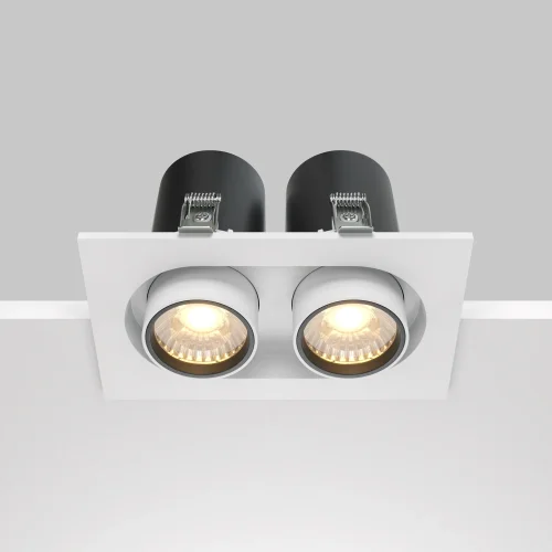 Светильник точечный LED Hidden DL045-02-10W3K-W Maytoni белый на 2 лампы, основание белое в стиле современный хай-тек фото 5