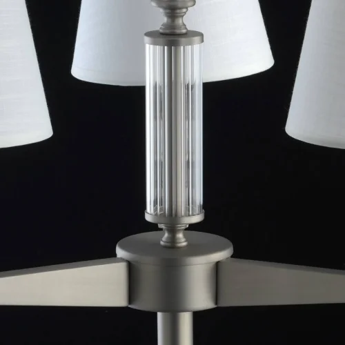 Настольная лампа ДельРей 700033004 MW-Light белая 4 лампы, основание никель металл в стиле современный  фото 6