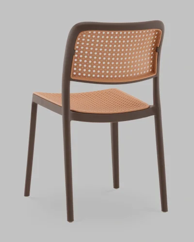 Стул Yona, пластиковый, коричневый УТ000040840 Stool Group, коричневый/пластик, ножки/металл/коричневый, размеры - *810**** фото 5
