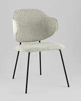 Стул Bellamy, букле мятный УТ000040259 Stool Group, мятный/букле, ножки/металл/чёрный, размеры - *820****