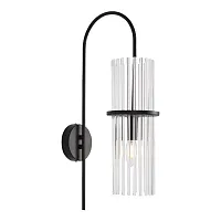 Бра Tasse SL6145.401.01 ST-Luce прозрачный на 1 лампу, основание чёрное в стиле современный 