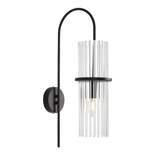 Бра Tasse SL6145.401.01 ST-Luce прозрачный на 1 лампу, основание чёрное в стиле современный 