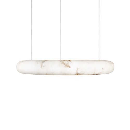 Светильник подвесной ЛЕД Осло / Oslo acrylic 10547/800 LOFT IT бежевый на 1 лампу, основание латунь в стиле современный кольца фото 5