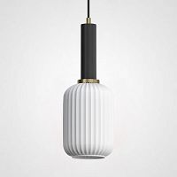 Светильник подвесной Ferm Living chinese lantern A Black / White 189619-26 ImperiumLoft белый 1 лампа, основание чёрное в стиле современный лофт 