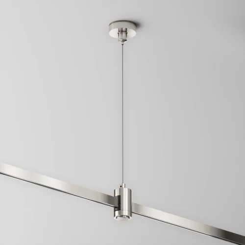 Подвес тросовый Hang одинарный Flarity платина TRA157SW-S1-PT Maytoni никель в стиле хай-тек современный для светильников серии Magnetic trаck system Flarity flarity магнитная фото 5