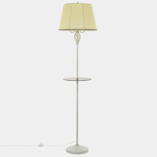Торшер Вена CL402923T Citilux со столиком бежевый 3 лампы, основание белое патина в стиле классический прованс
 фото 4