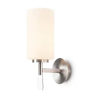 Бра Chic FR2031WL-01N Freya белый на 1 лампу, основание никель в стиле американский классический Бра Chic FR2031WL-01N Freya белый на 1 лампу, основание никель в стиле американский классический