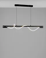 Светильник подвесной LED True V10677-PL Moderli белый 1 лампа, основание чёрное в стиле минимализм модерн хай-тек 